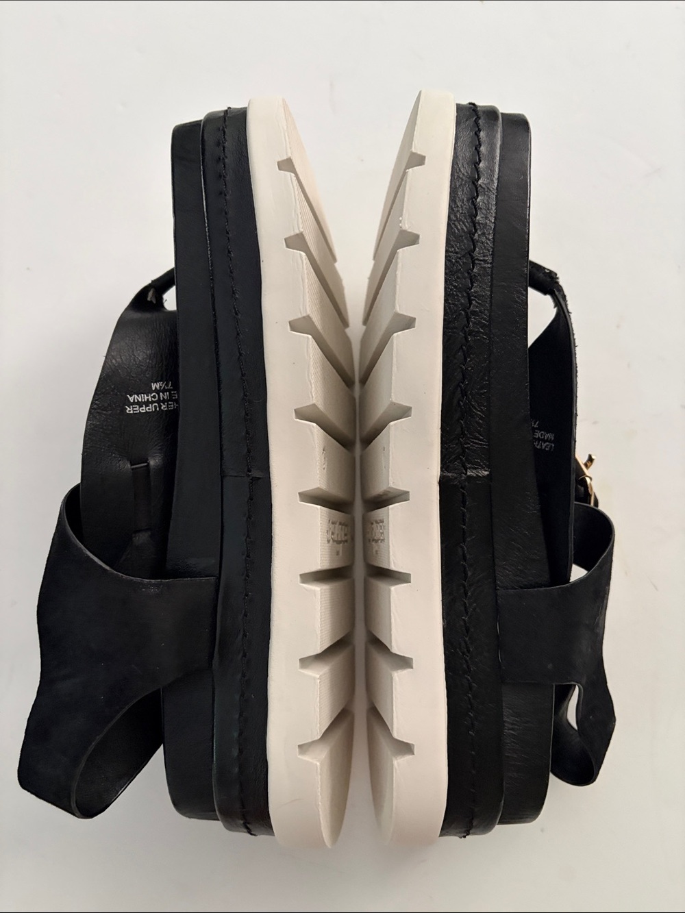 J Slides J/SLIDES Shoes Women's Becky Sandals In Black Suede Gold Buckle 7.5 - Picture 7 of 16